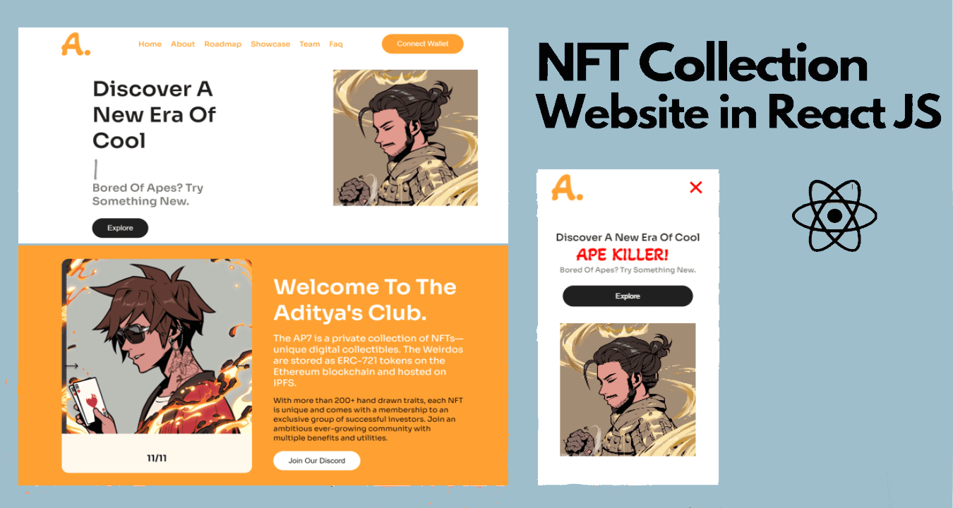 NFT Collection Website in ReactJs